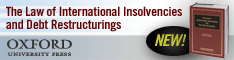 The Law of International Insolvencies and Debt Restructurings